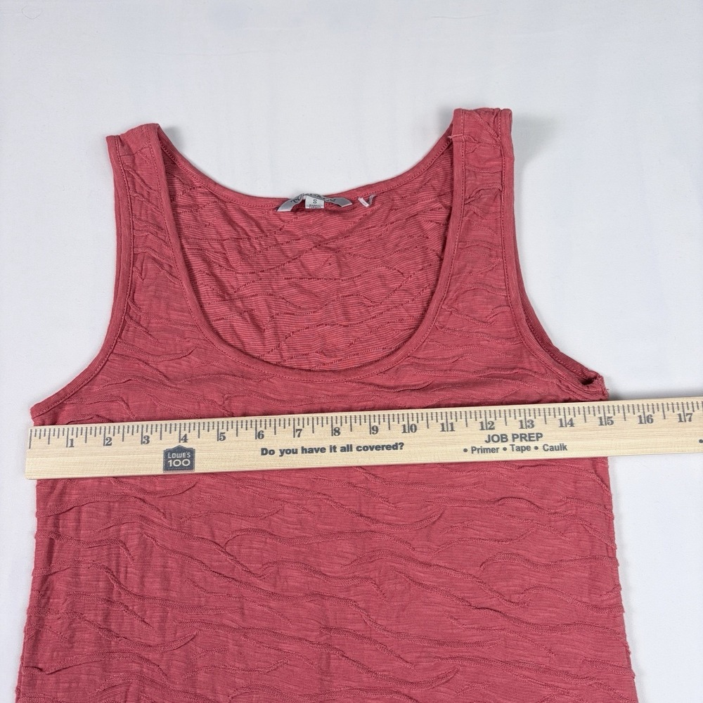Toad and Co Tank Dress Samba Wave Sz S Clay Red Organic Cotton Stretch Comfy - Picture 5 of 9